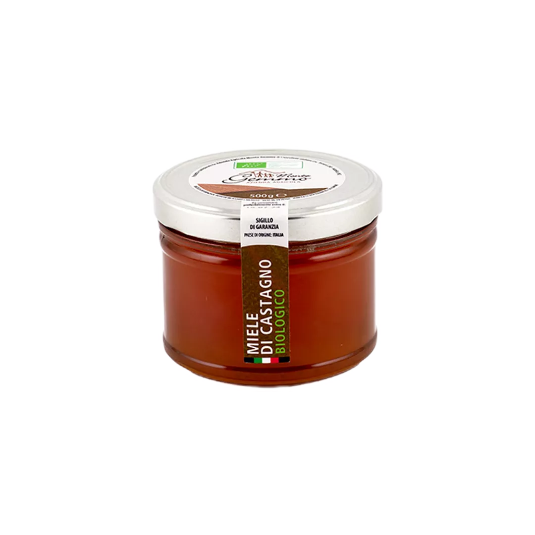 vasetto miele di castagno biologico 500g monte gemmo